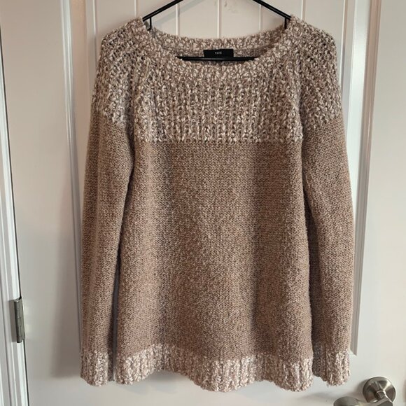 Fate Clairina Textured Knit Blush Pullover Sweater Small - Picture 2 of 7
